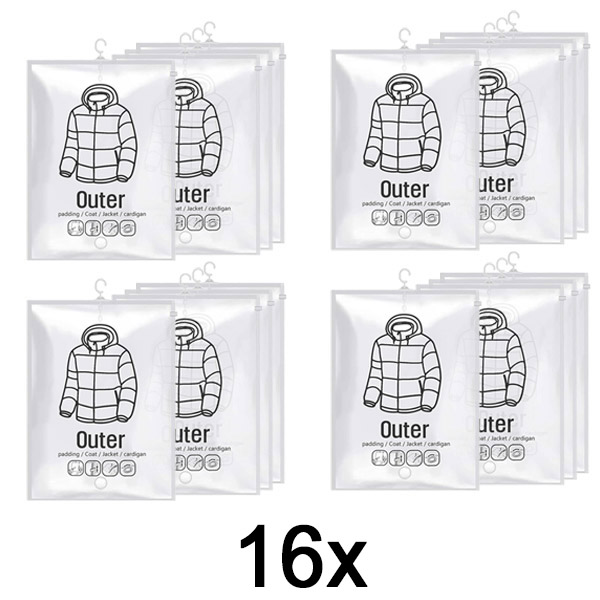 4x Sacos de Armazenamento em Vácuo (4 unidades) | VACUHANG