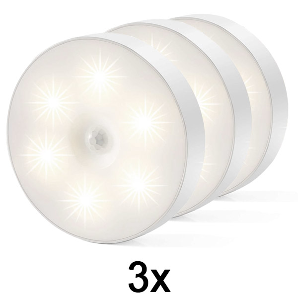 3x Lâmpada LED inteligente com sensor de movimento | LUMISIGN