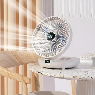 Mini ventilador portátil - oscilação 120°, bateria 12h | AIRCOLIO